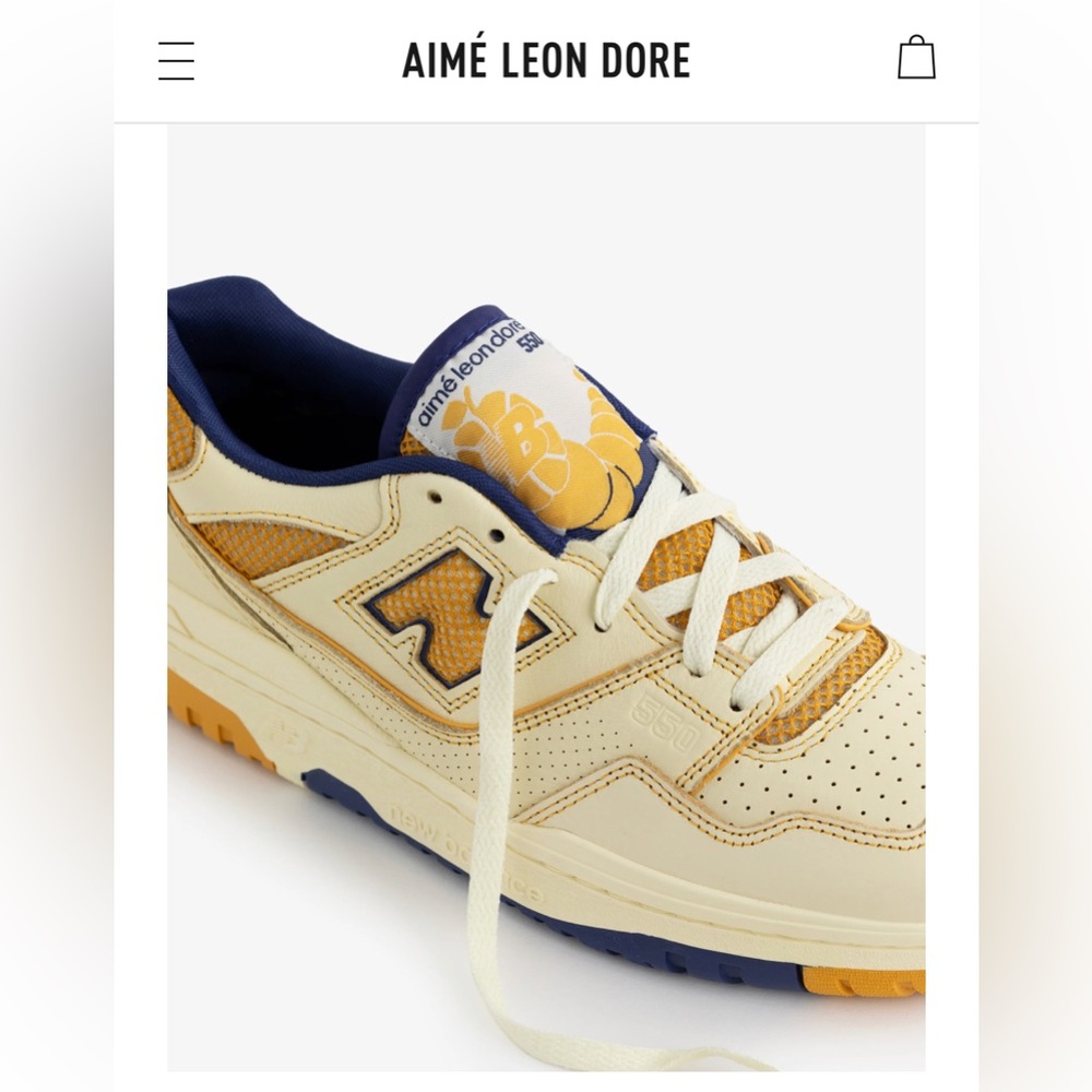 Aime Leon Dore New Balance x 550 Masaryk Community Gym Dawn Glow NWT Size 6